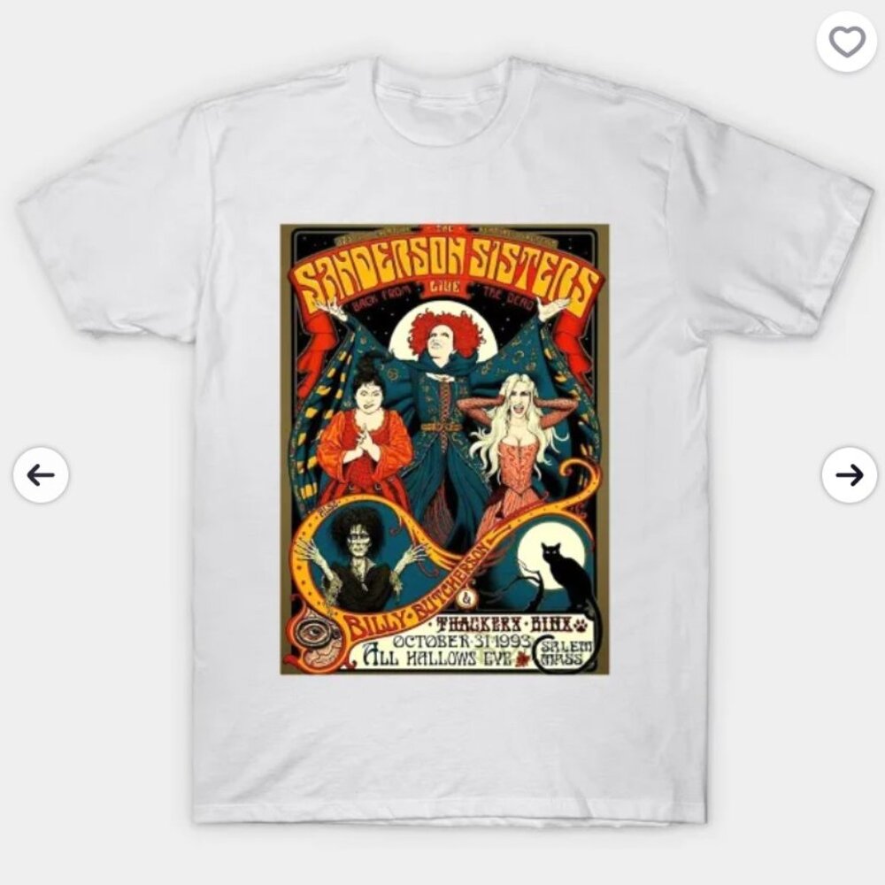 NWT Sanderson Sisters Vintage Tour Poster T-Shirt